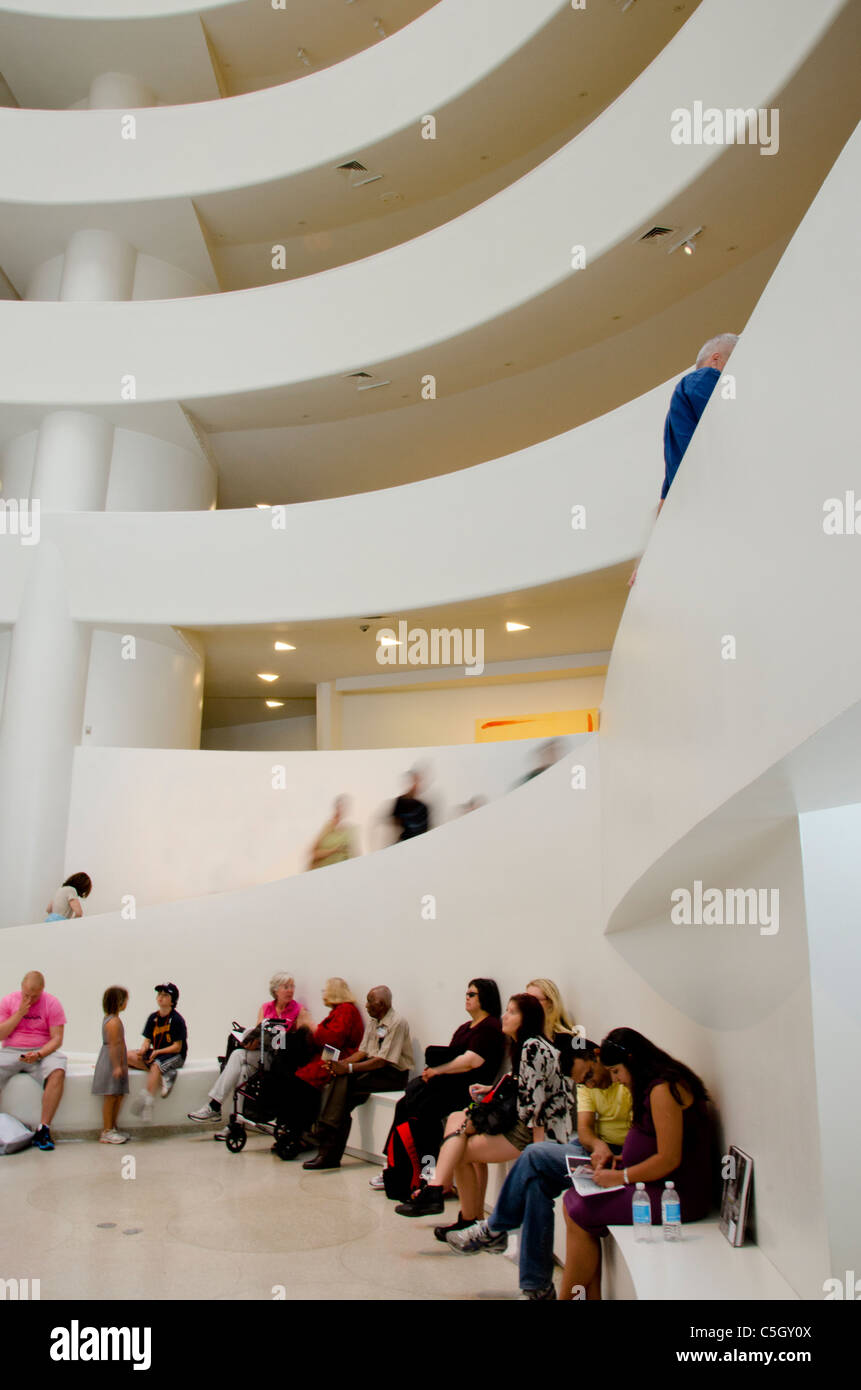 New York, New York City. Musée Guggenheim. Banque D'Images