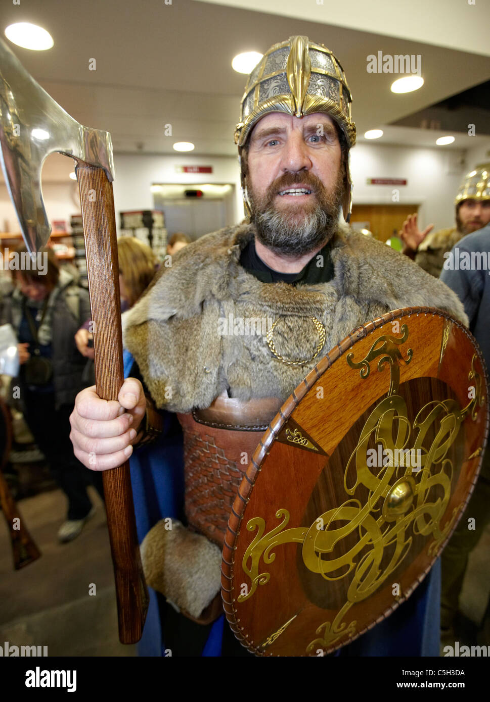 Jusqu'à la Viking Helly Aa Fire Festival Shetland Islands Banque D'Images