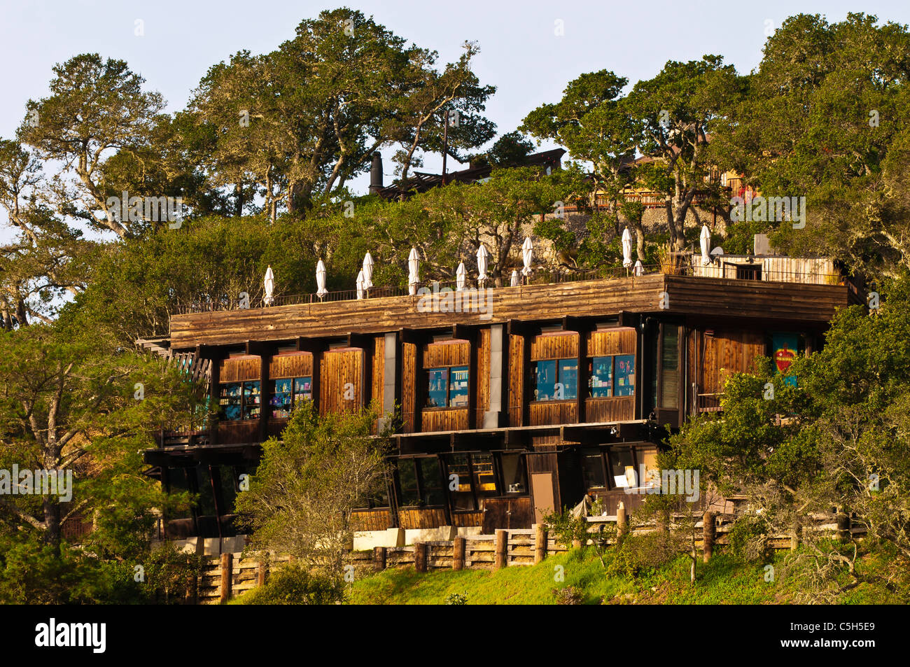 Nepenthe Restaurant et magasin, Big Sur, Californie Banque D'Images