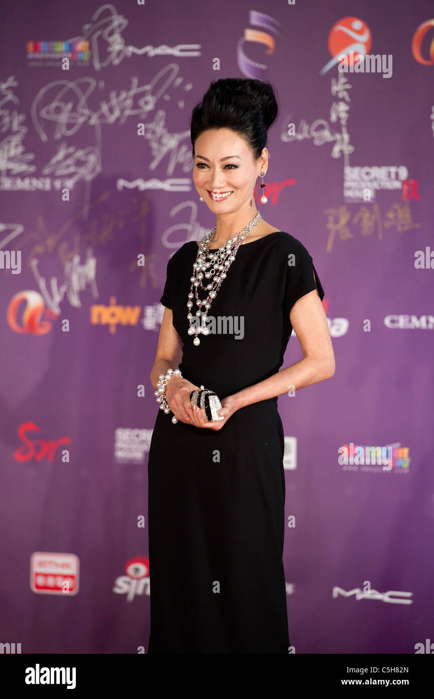Yin-Hung actrice Kara Hui arrive au 29e Hong Kong Film Awards au Le Centre Culturel de Hong Kong le 18 avril, 2010 Banque D'Images