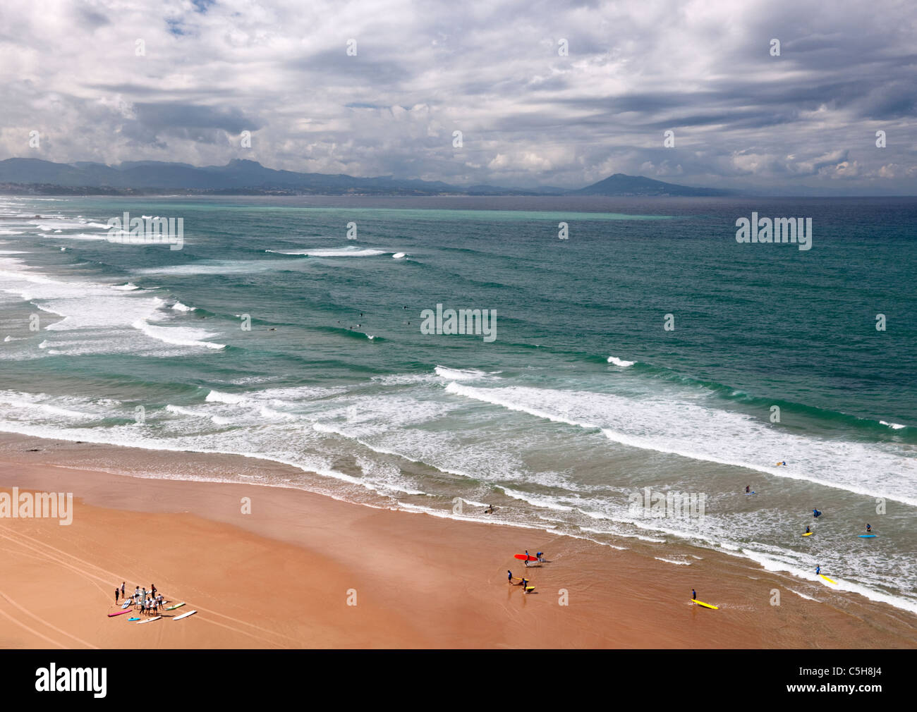 La Côte des Basques, Biarritz, France Banque D'Images