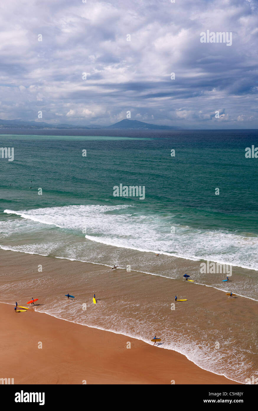 La Côte des Basques, Biarritz, France Banque D'Images
