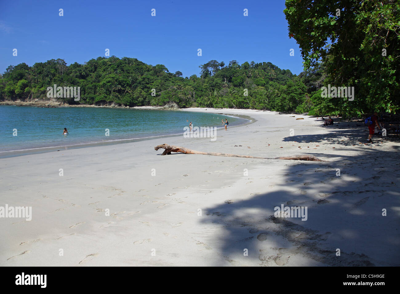 Playa Puerto Escondido également connu sous le nom de Playa El Parc National Manuel Antonio, Costa Rica, Amérique Centrale Banque D'Images