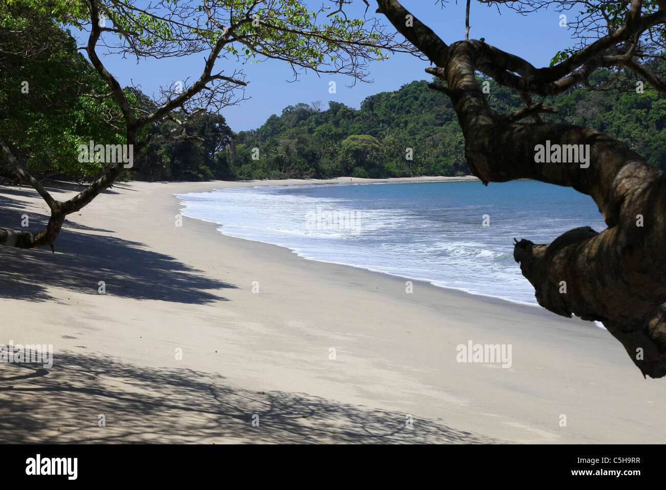 Playa Puerto Escondido également connu sous le nom de Playa El Parc National Manuel Antonio, Costa Rica, Amérique Centrale Banque D'Images