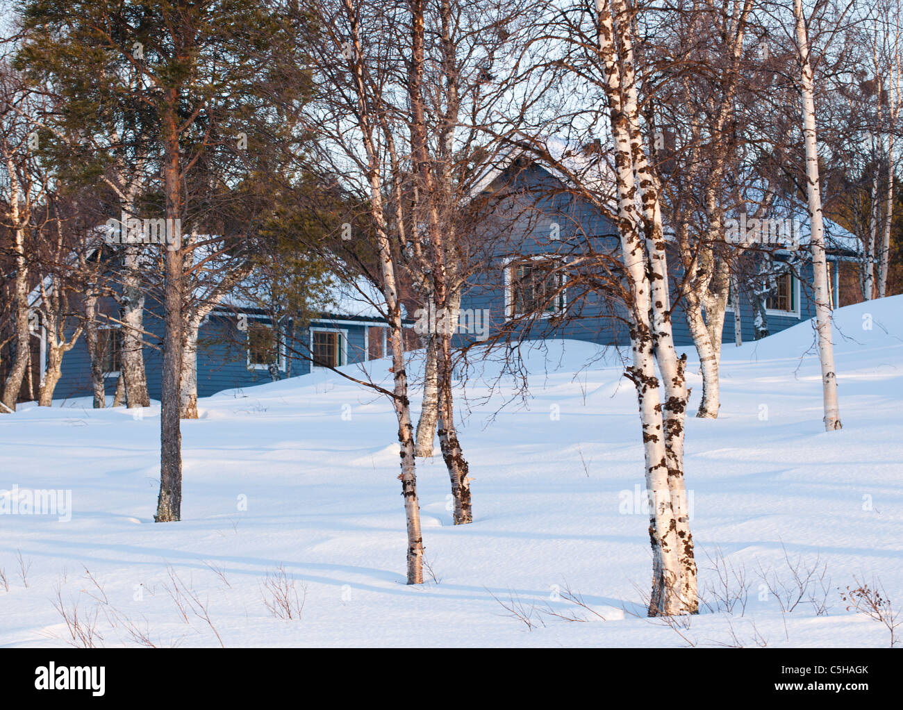 L'architecture en Laponie, Finlande Banque D'Images