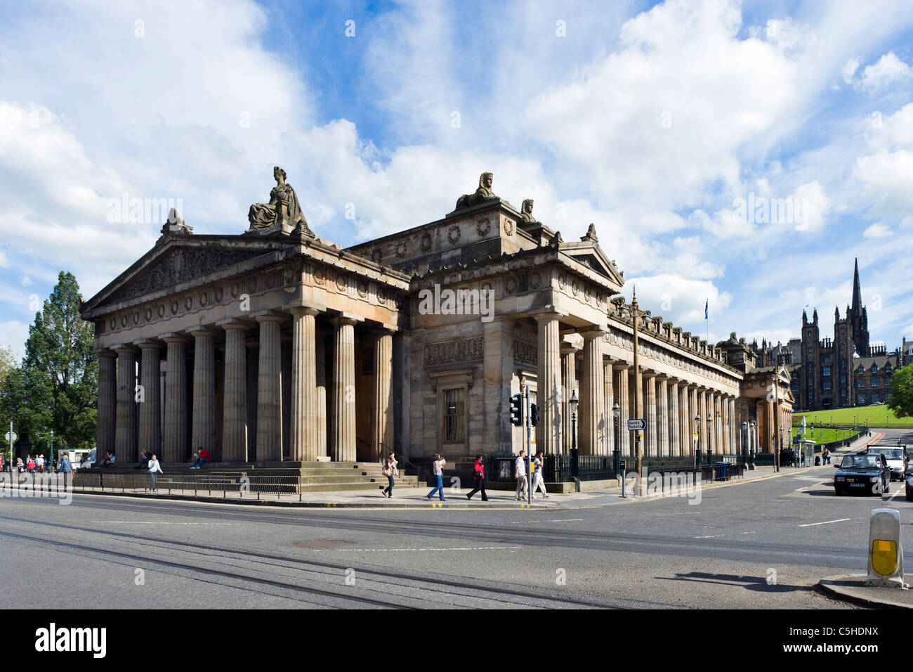 Galerie nationale écossaise vue depuis Princes Street, Édimbourg, Écosse, Royaume-Uni Banque D'Images