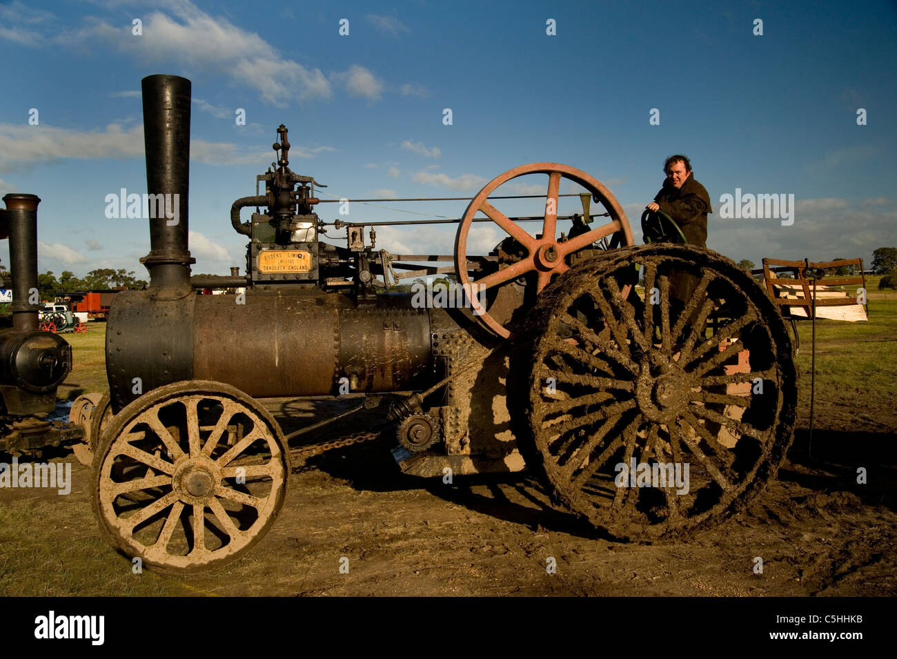Vieux moteur à vapeur Banque D'Images