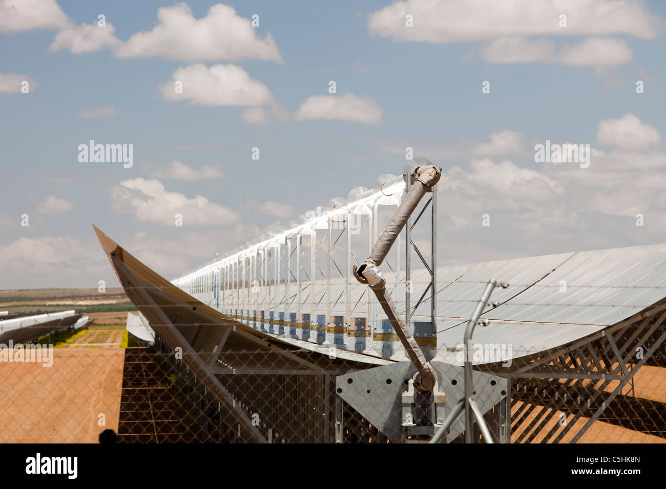 Le solaire d'Andasol près de Guadix en Andalousie, Espagne Banque D'Images