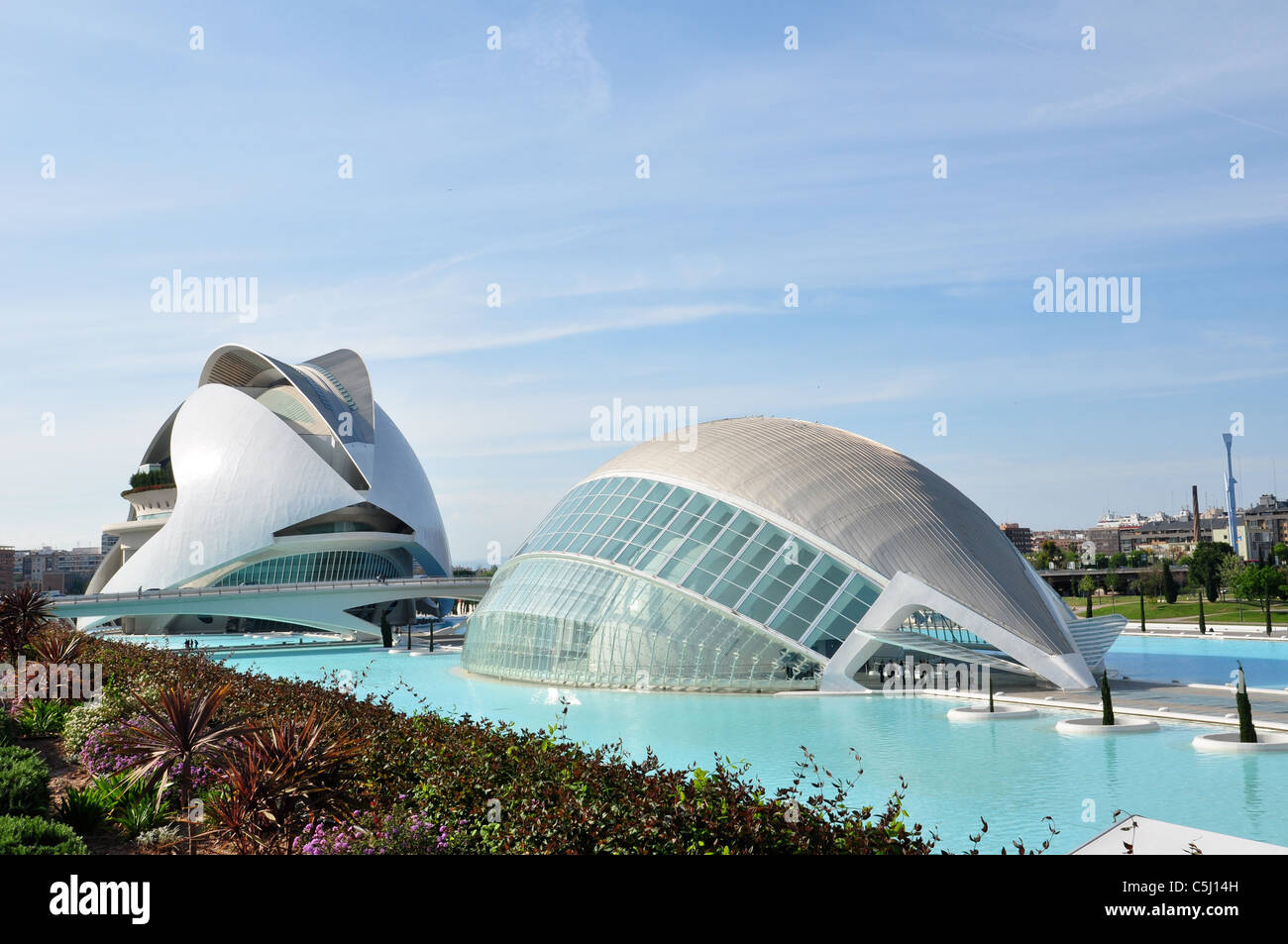 Ciudad de las Artes y las Sciencias, Valencia, Espagne Banque D'Images