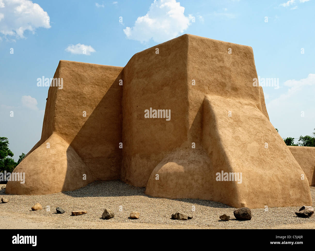 Église Saint François, Ranchos de Taos, New Mexico, USA Banque D'Images