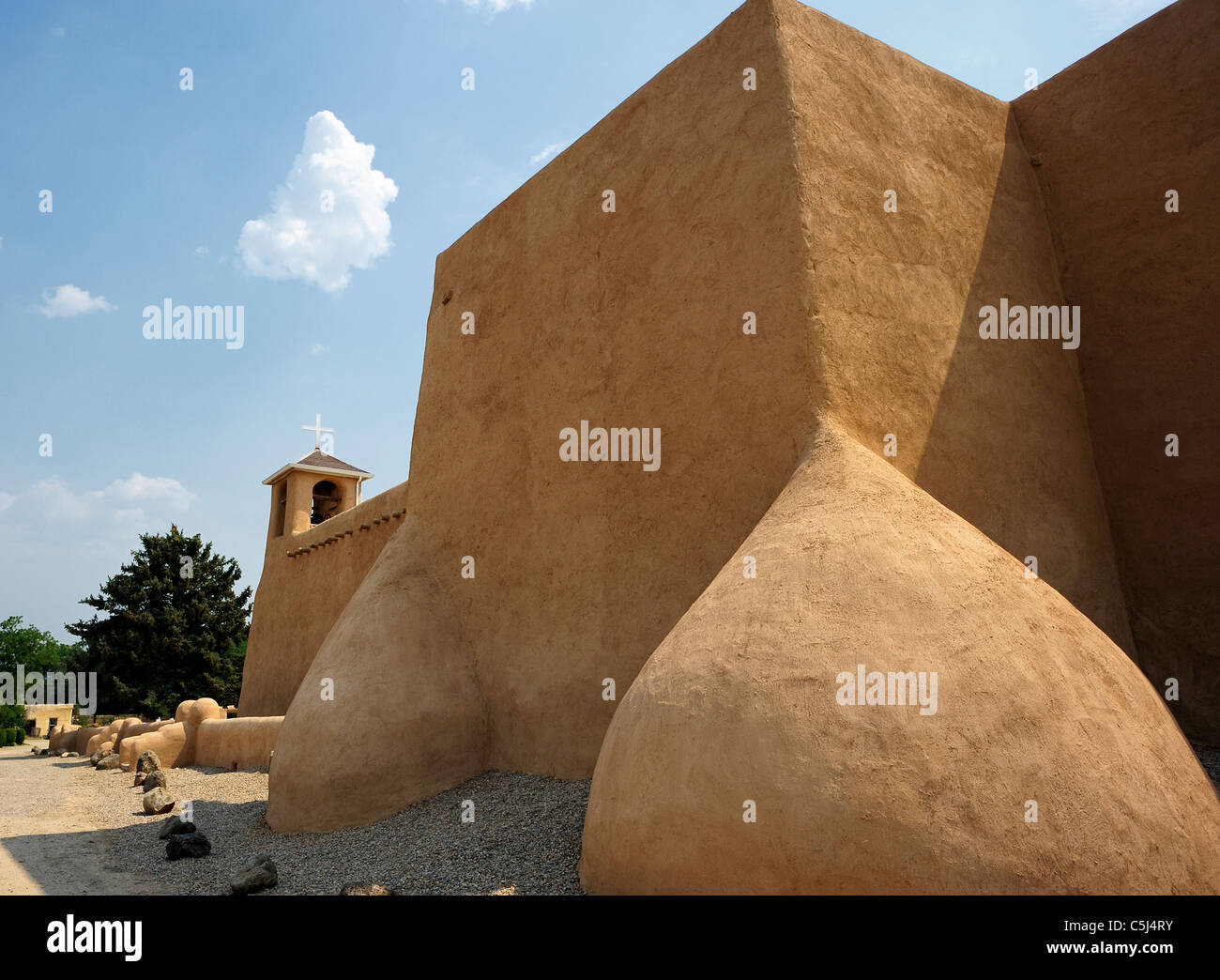 Église Saint François, Ranchos de Taos, New Mexico, USA Banque D'Images