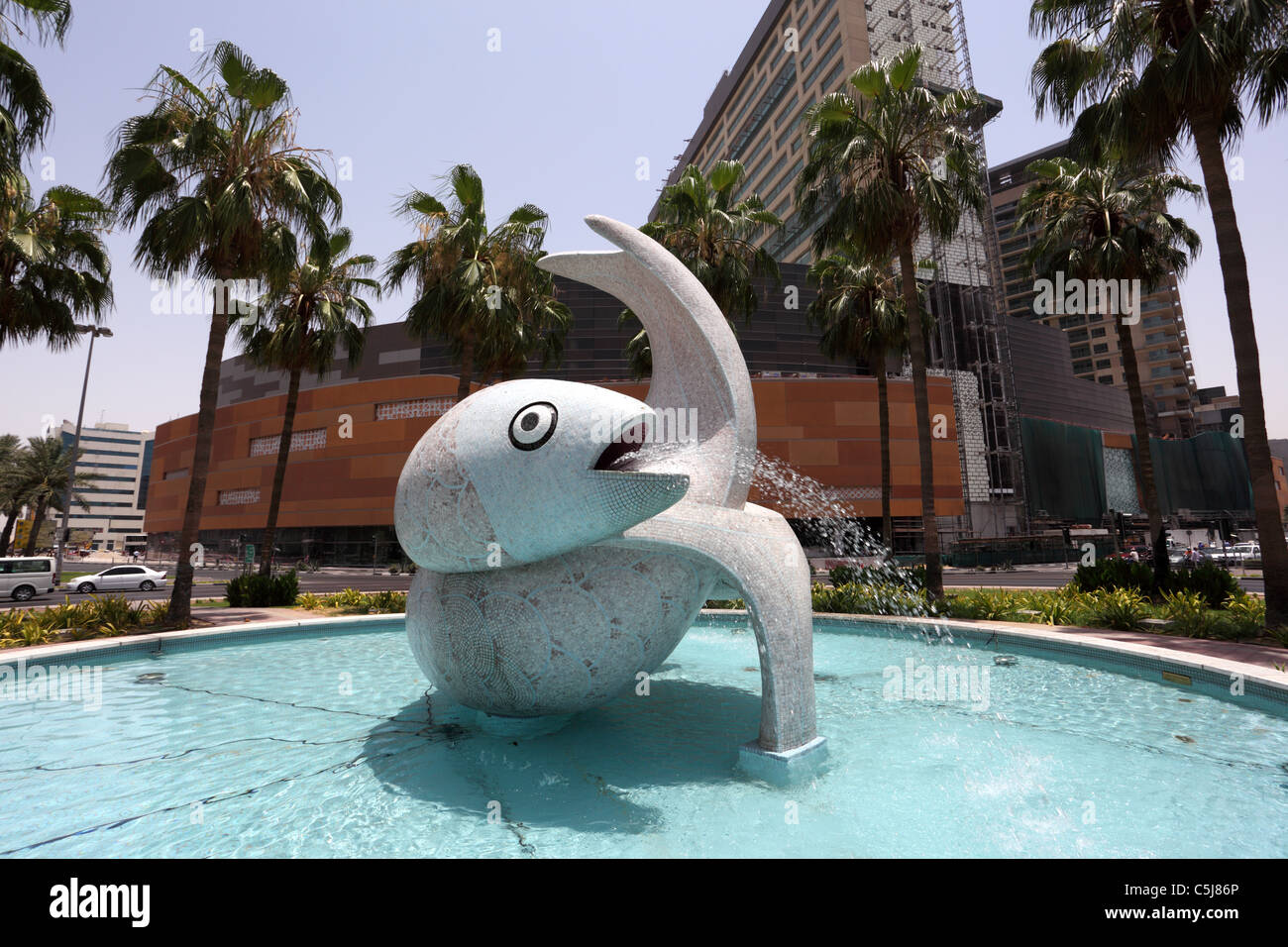 Fish Roundabout à Deira, Dubai Emirats Arabes Unis Banque D'Images