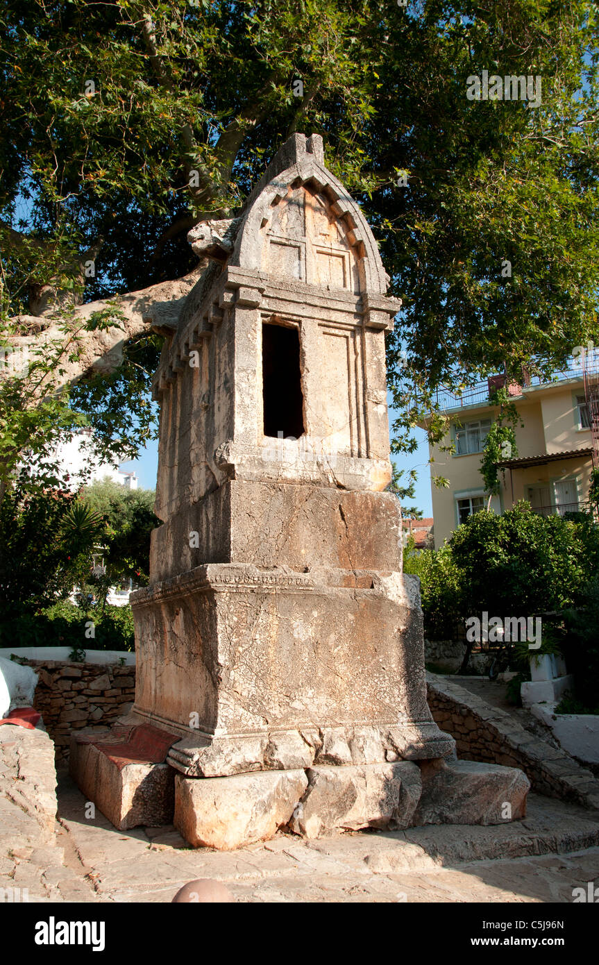 Turquie turc Centre Kas Lycie Lycie Tomp Banque D'Images