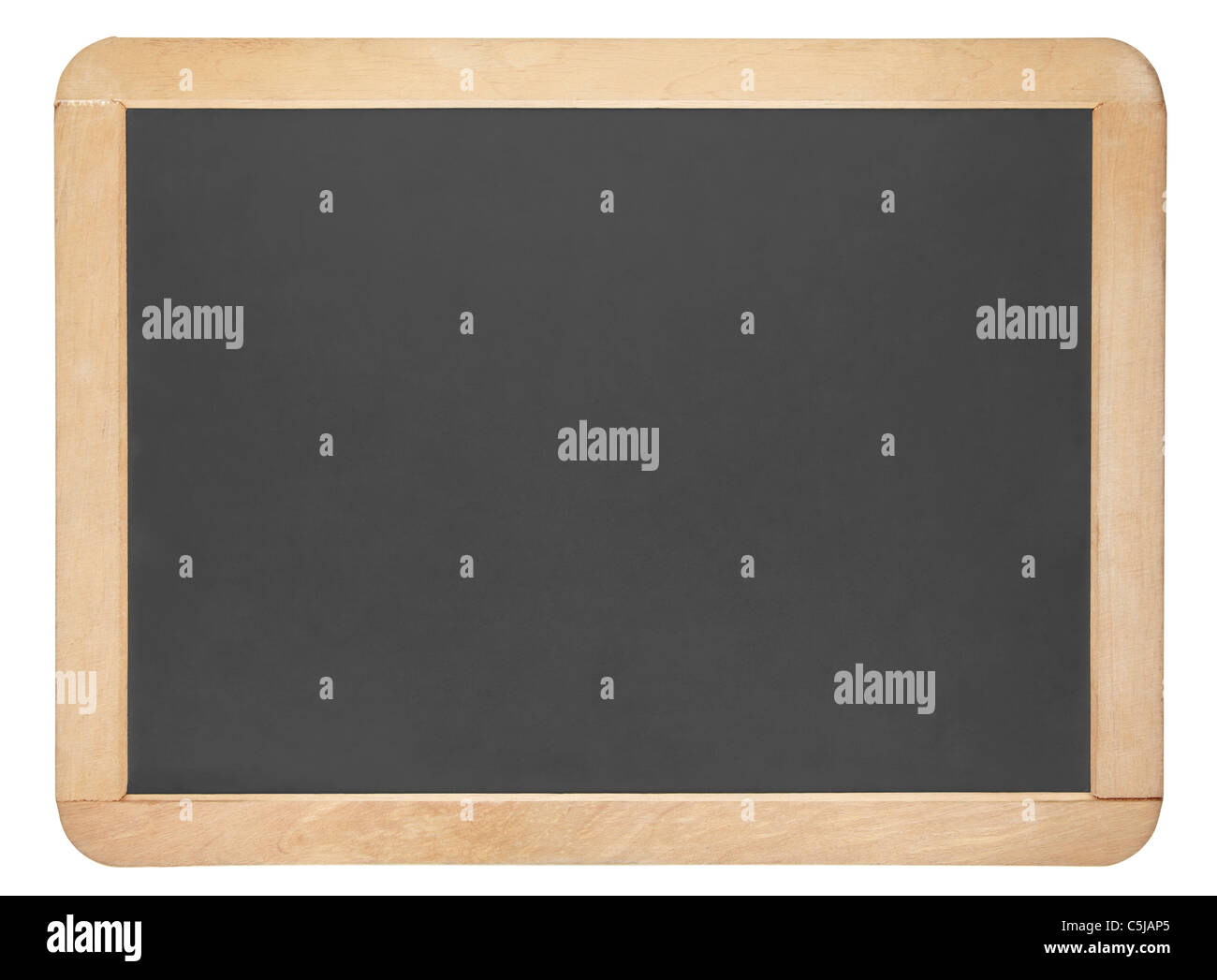 Petit tableau noir isolé sur blanc, chemin de détourage inclus Banque D'Images