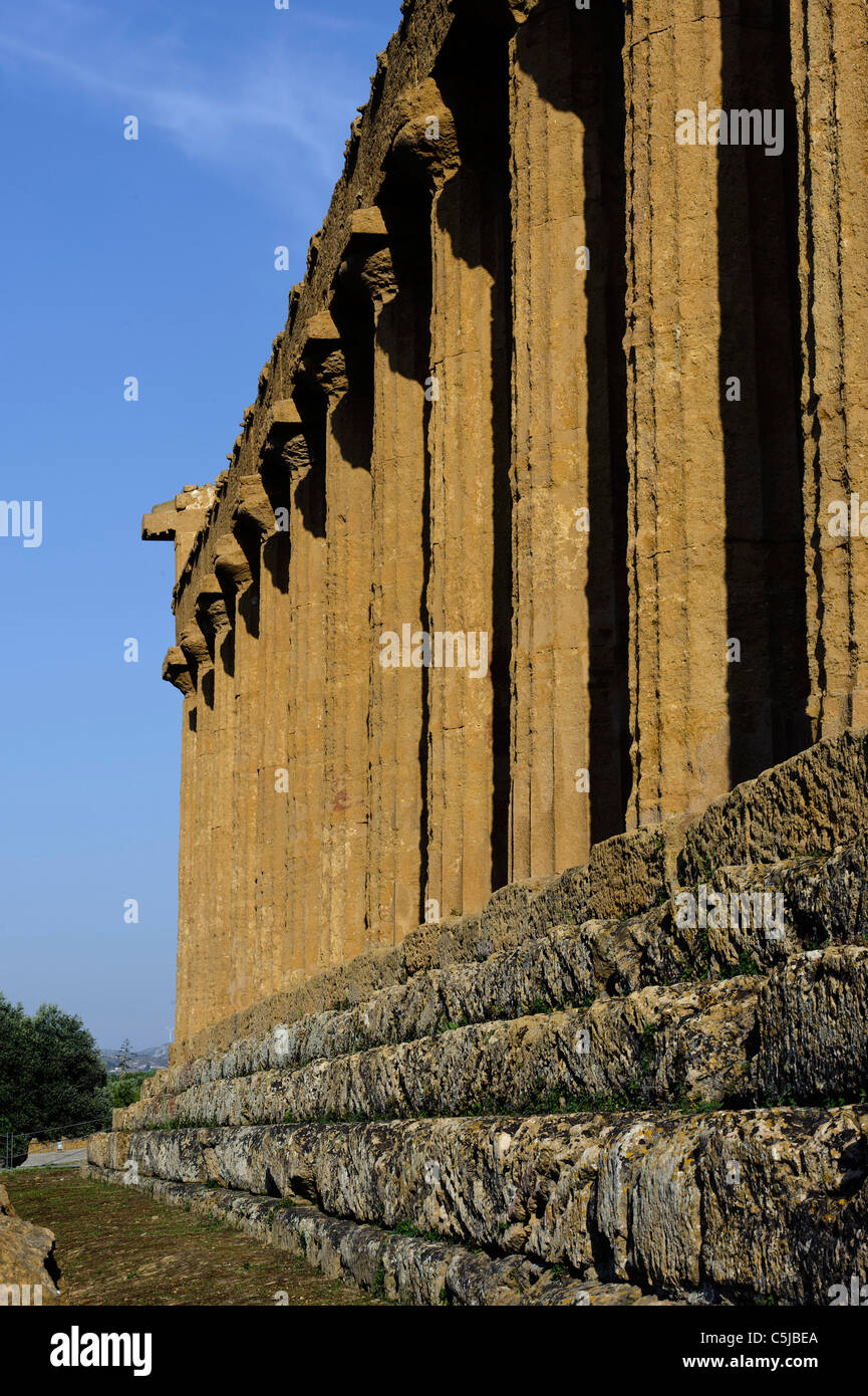 Tempio della Concordia (Concordia-Temple) en 10137 TURIN (Agrigento), Sicile, Italie Banque D'Images