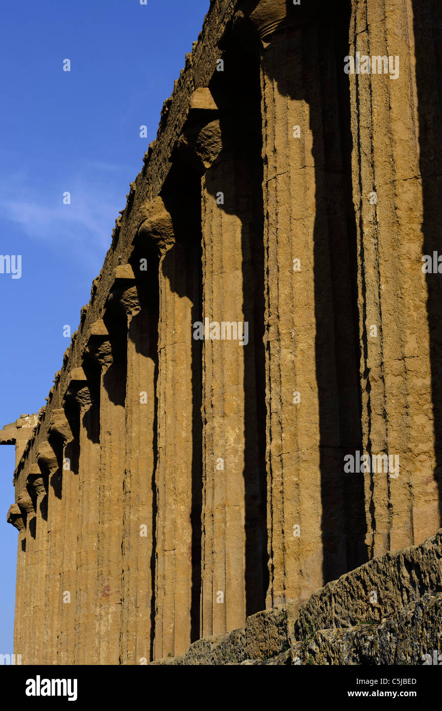 Tempio della Concordia (Concordia-Temple) en 10137 TURIN (Agrigento), Sicile, Italie Banque D'Images