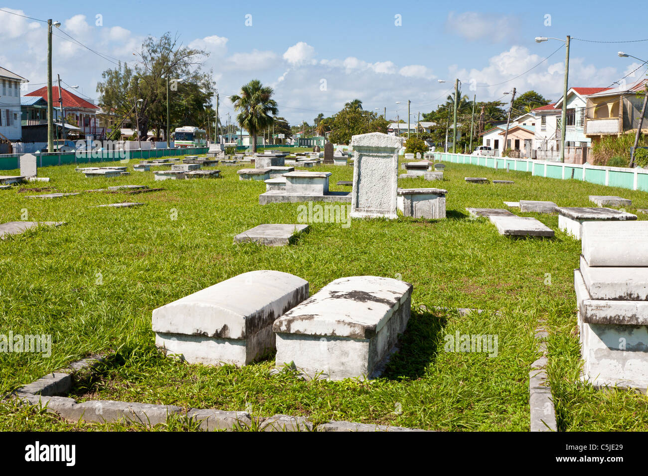 Yarborough cimetière à Belize City, Belize Banque D'Images