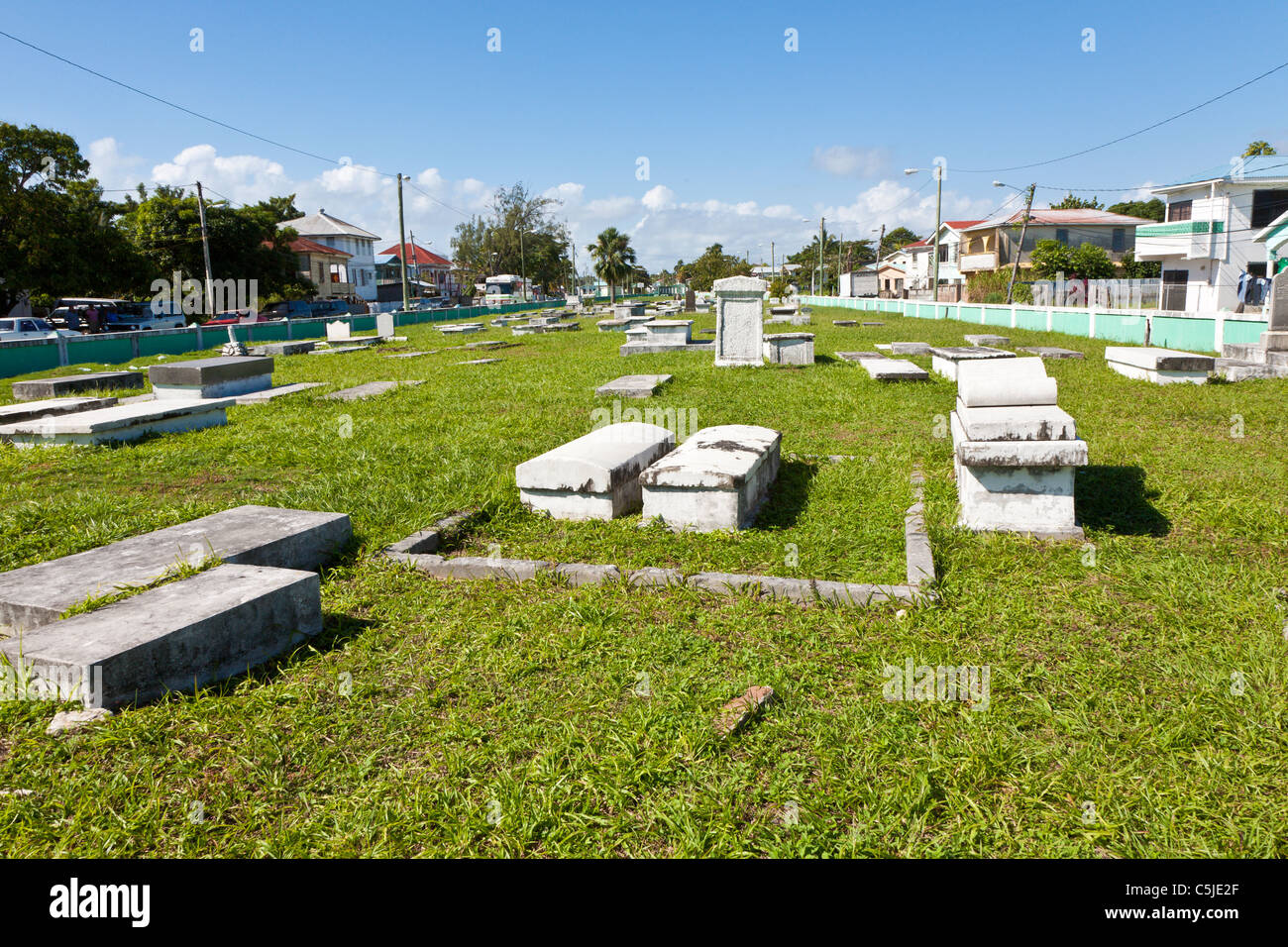Yarborough cimetière à Belize City, Belize Banque D'Images