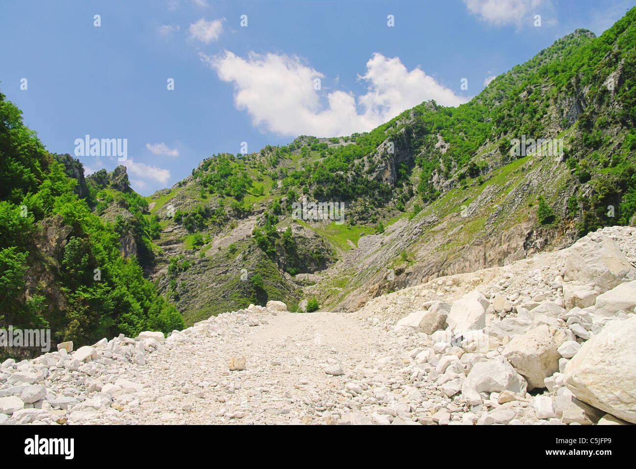 Carrara Marmor Steinbruch - Fosse en pierres de marbre de Carrare 19 Banque D'Images