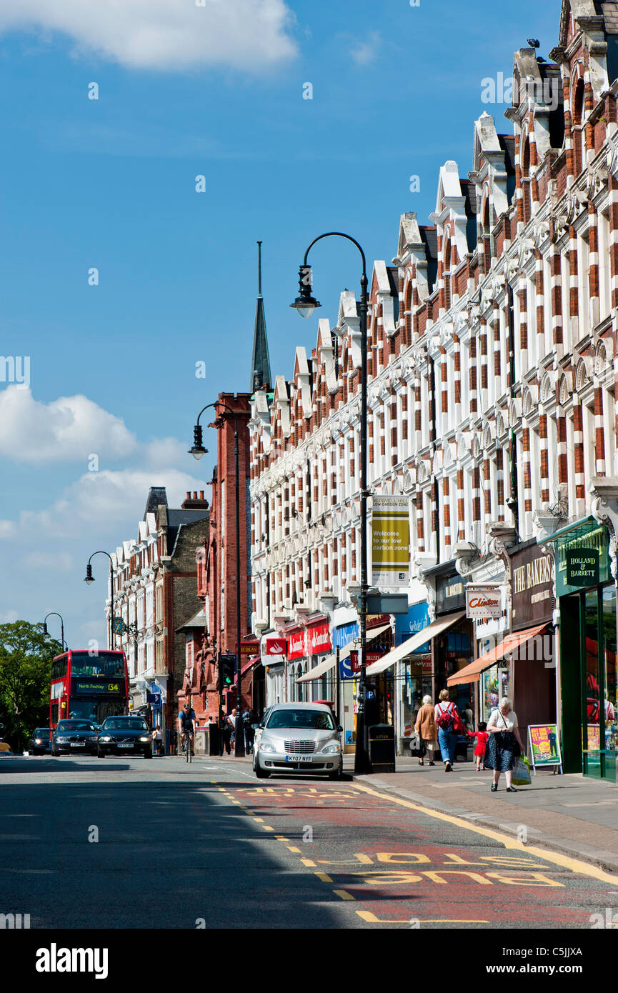 Muswell Hill Broadway, Londres, Royaume-Uni Banque D'Images