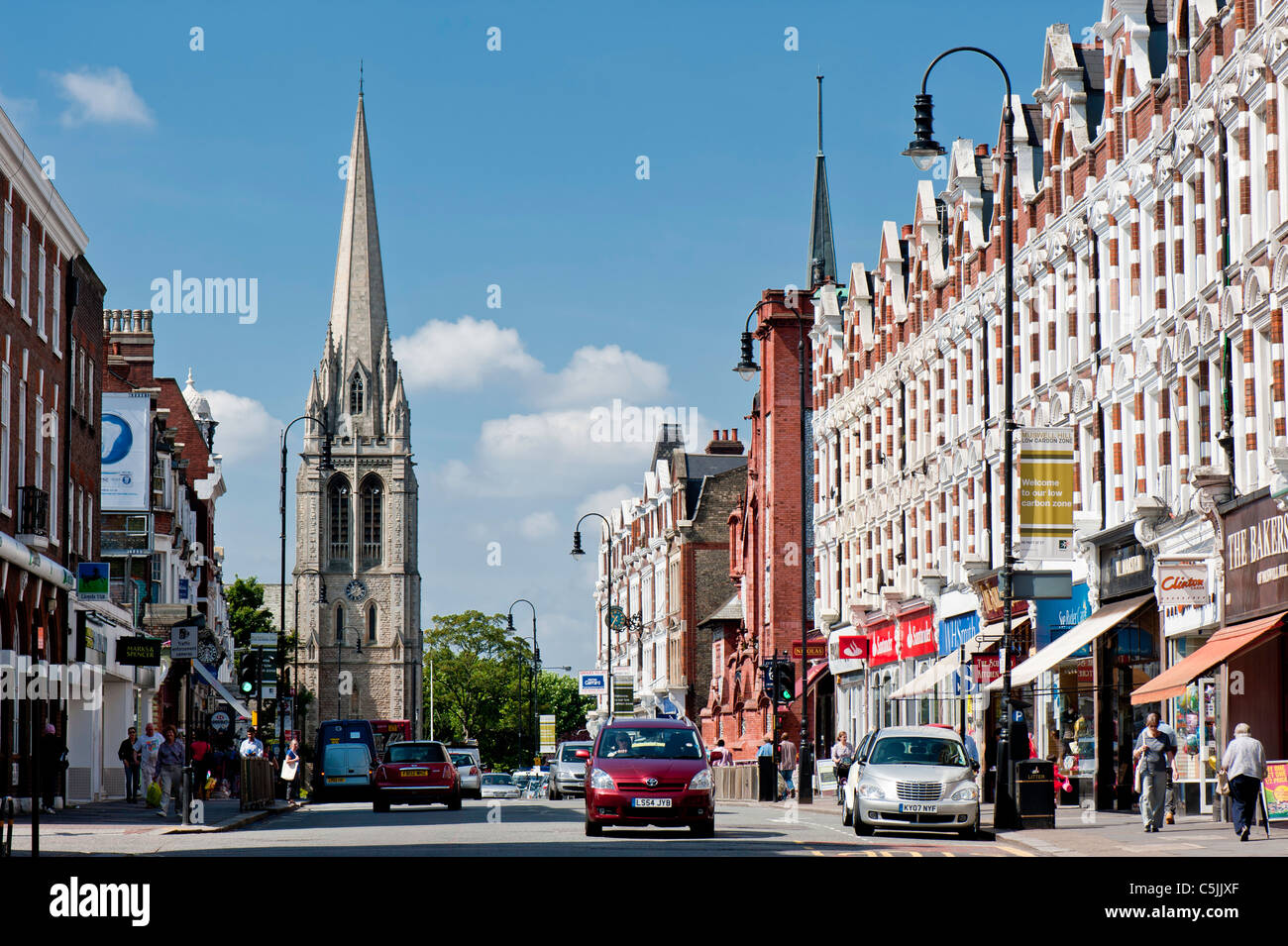 Muswell Hill Broadway, Londres, Royaume-Uni Banque D'Images
