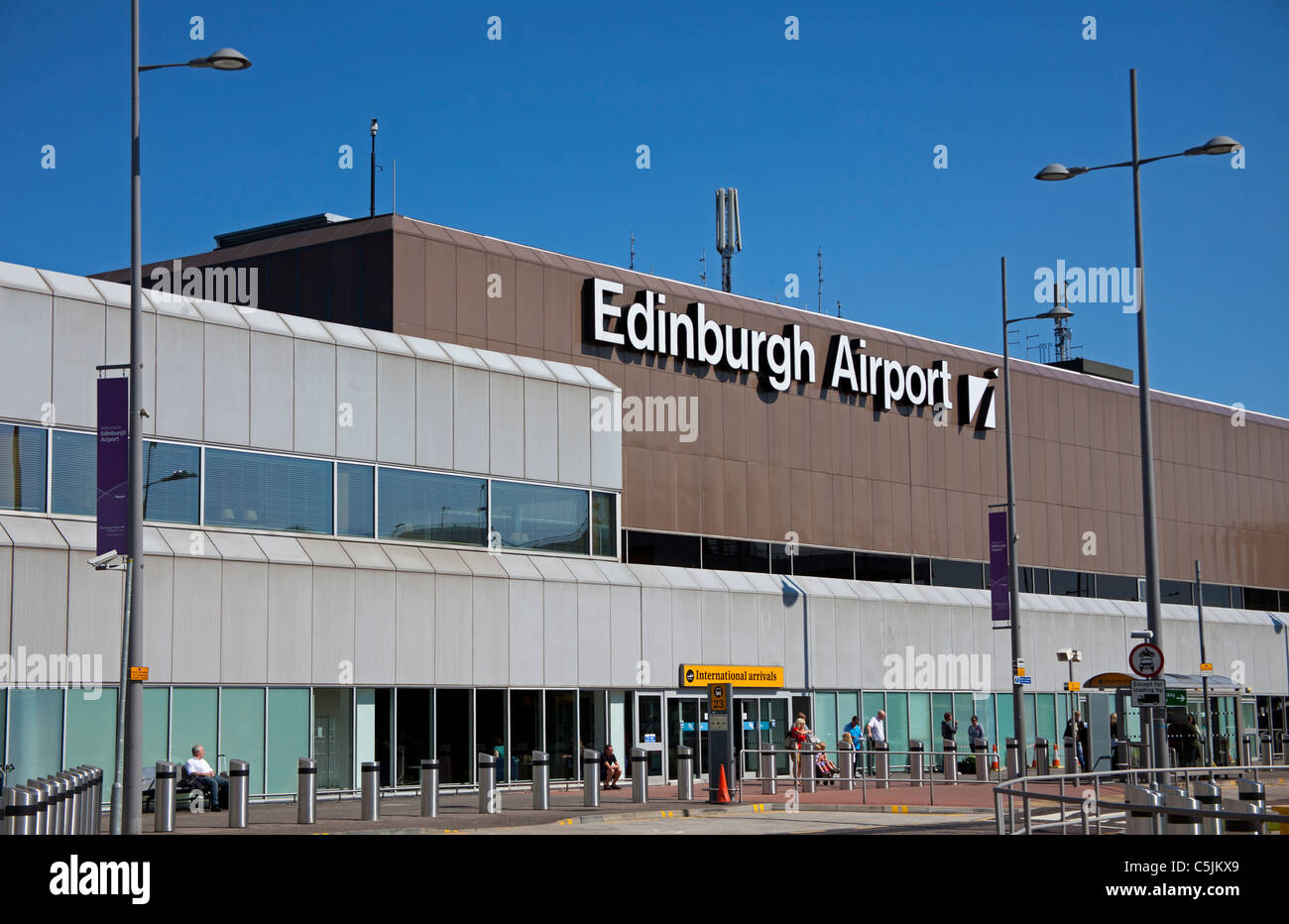 L'aéroport d'Édimbourg en Écosse Angleterre Europe Banque D'Images