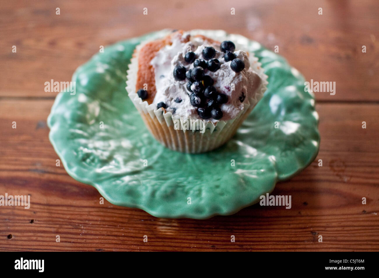 Une tarte aux faits à partir de bleuets qui étaient leur nourriture en Suède. Banque D'Images