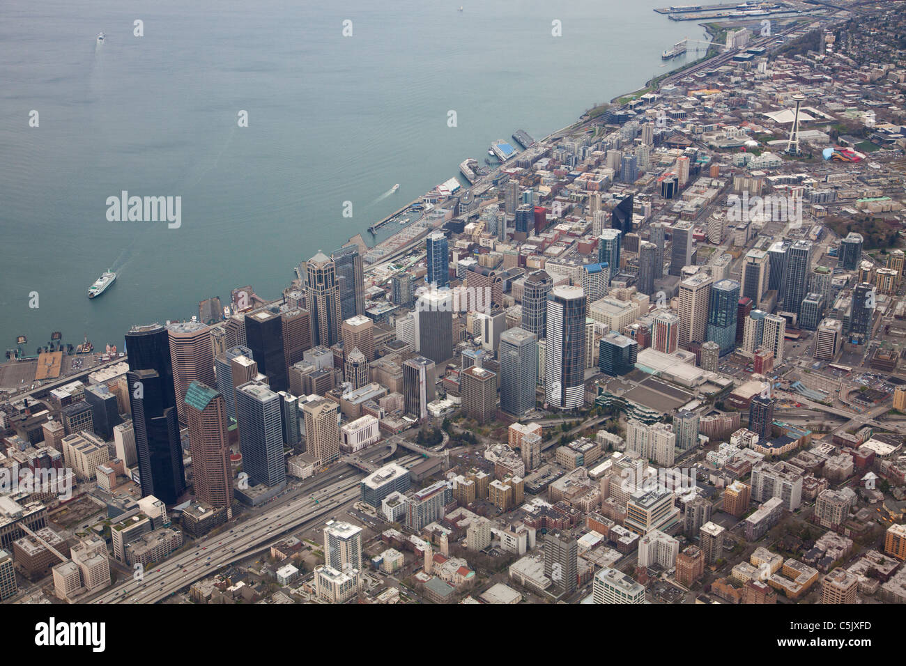 Vue aérienne de Seattle, Washington. Banque D'Images