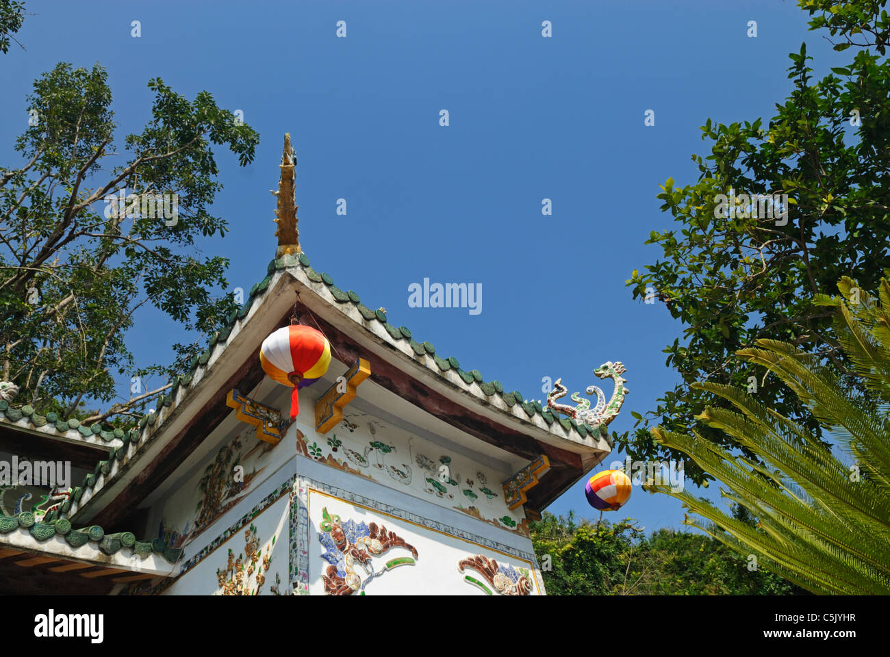 L'Asie, Vietnam, près de Da Nang. Chua Linh Ung ou la pagode Linh Ung dans le célèbre sanctuaire bouddhiste au Ngu Hanh Son Banque D'Images