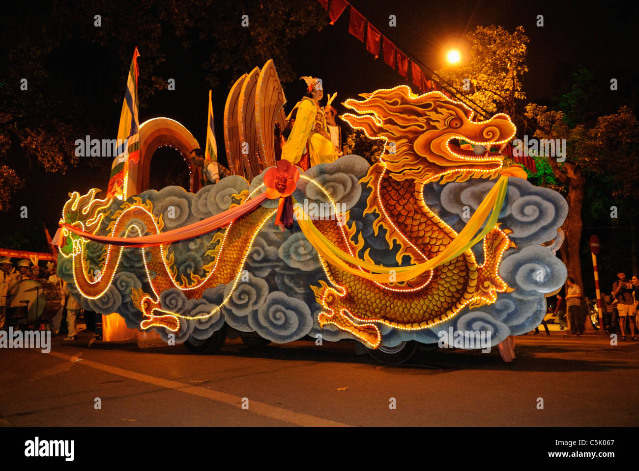 L'Asie, Vietnam, Hanoi. Vieux quartier de Hanoi. Le Têt. Le premier jour de festival ou Tet Nguyen Dan. Banque D'Images