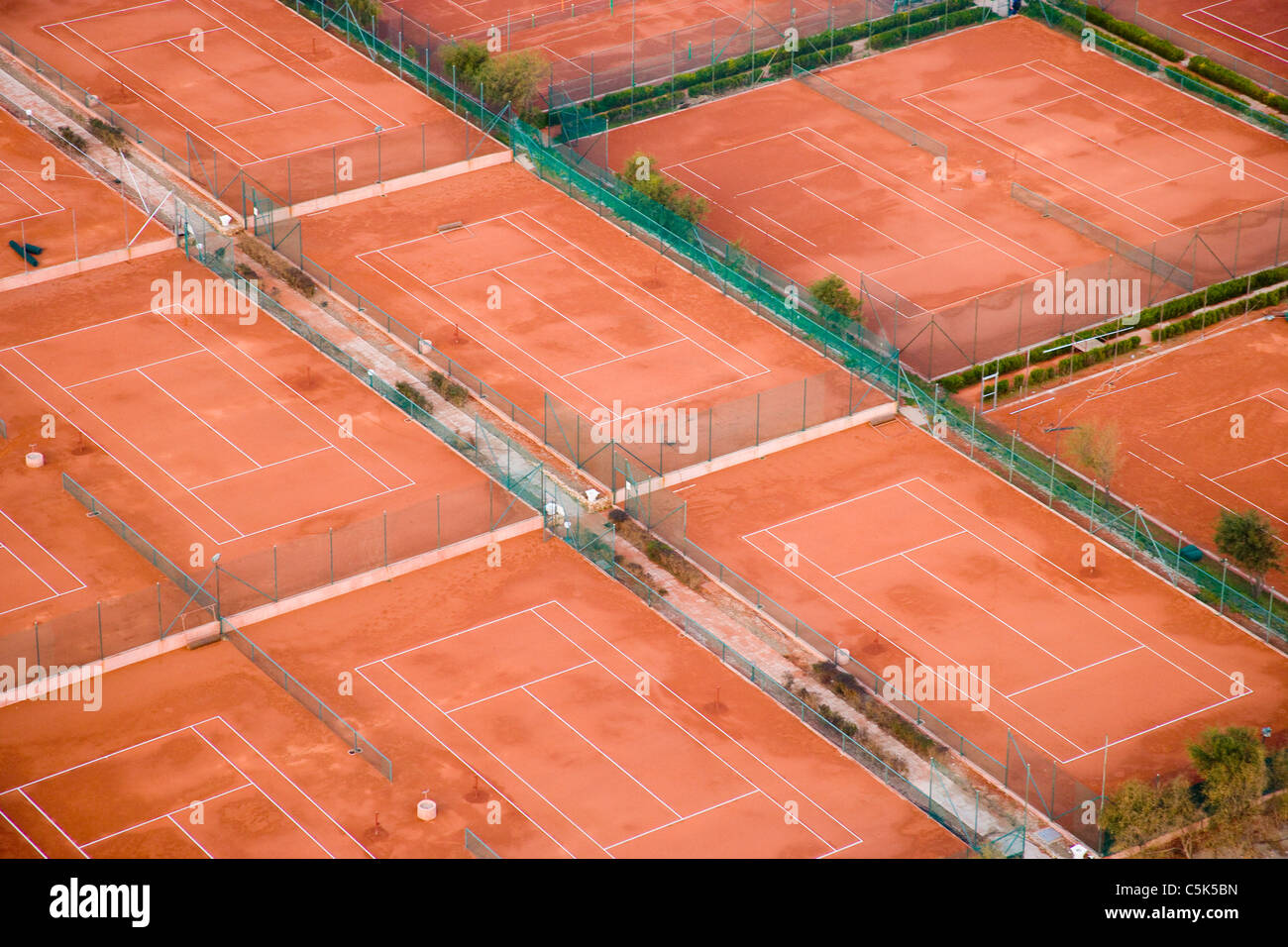Vue aérienne de tennis à Belek, Antalya, Turquie Photo Stock - Alamy