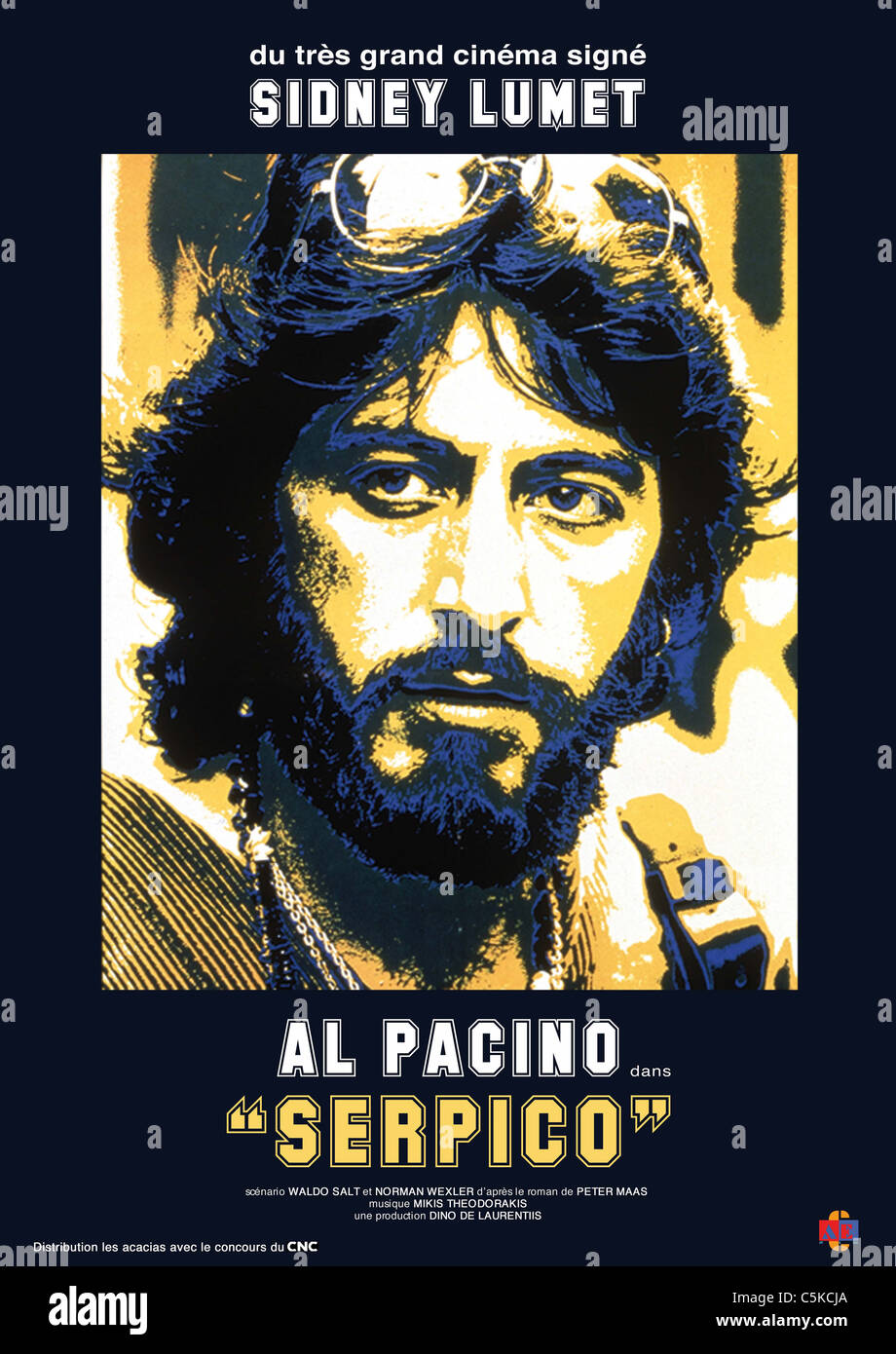 Serpico Année : 1973 - USA Réalisateur : Sidney Lumet Al Pacino Film poster Banque D'Images