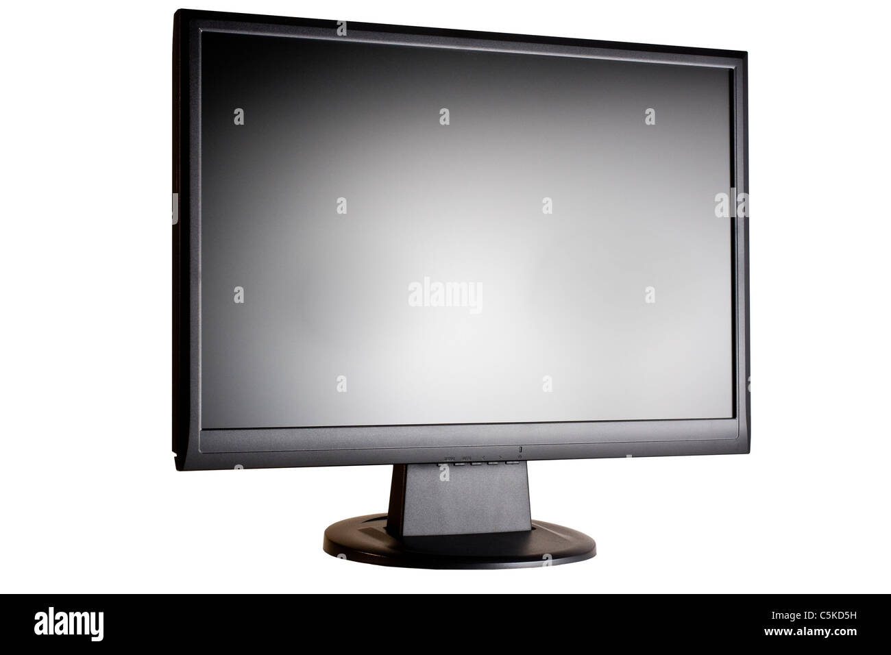 L'écran noir de près de l'avant avec clipping path Banque D'Images