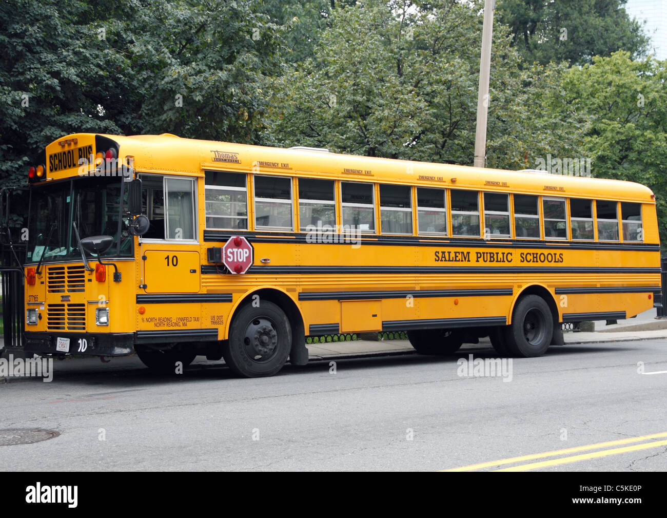 Salem Public School Bus - Massachusetts USA Banque D'Images
