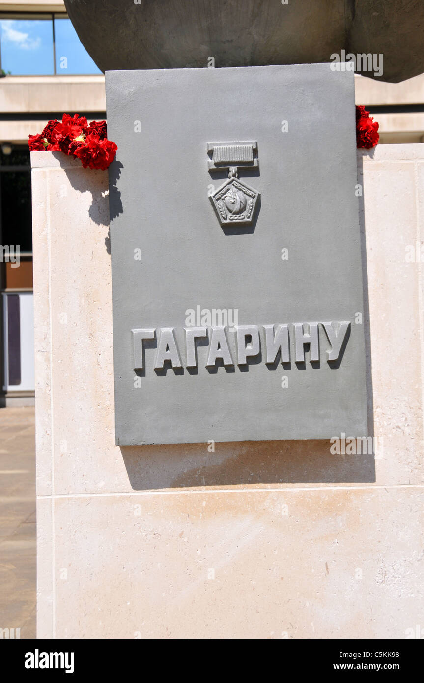 Yuri Gagarin Statue sculpture memorial à Londres Grande-bretagne British Council Banque D'Images