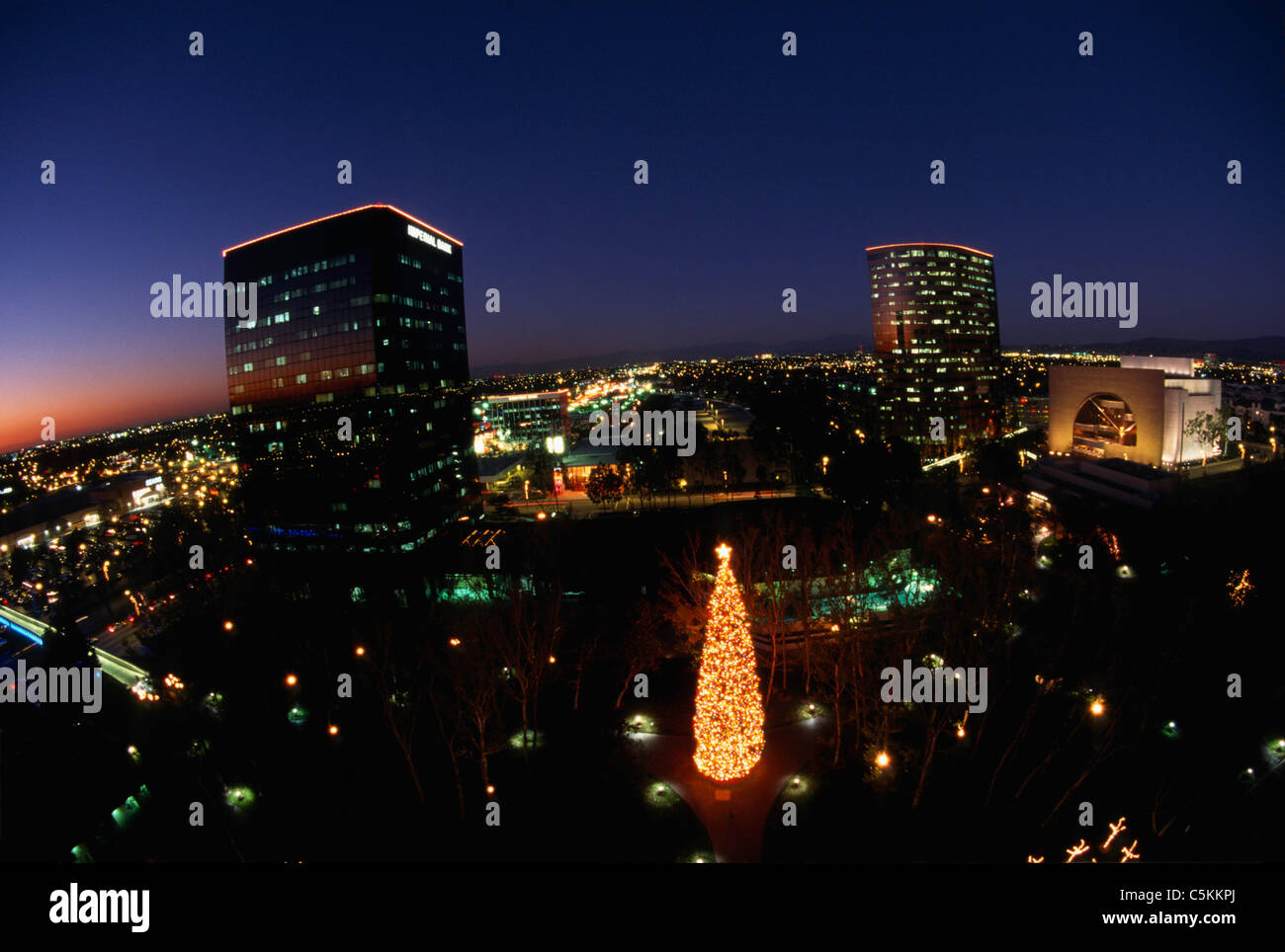 Célébré Noël, Costa Mesa, CA Banque D'Images