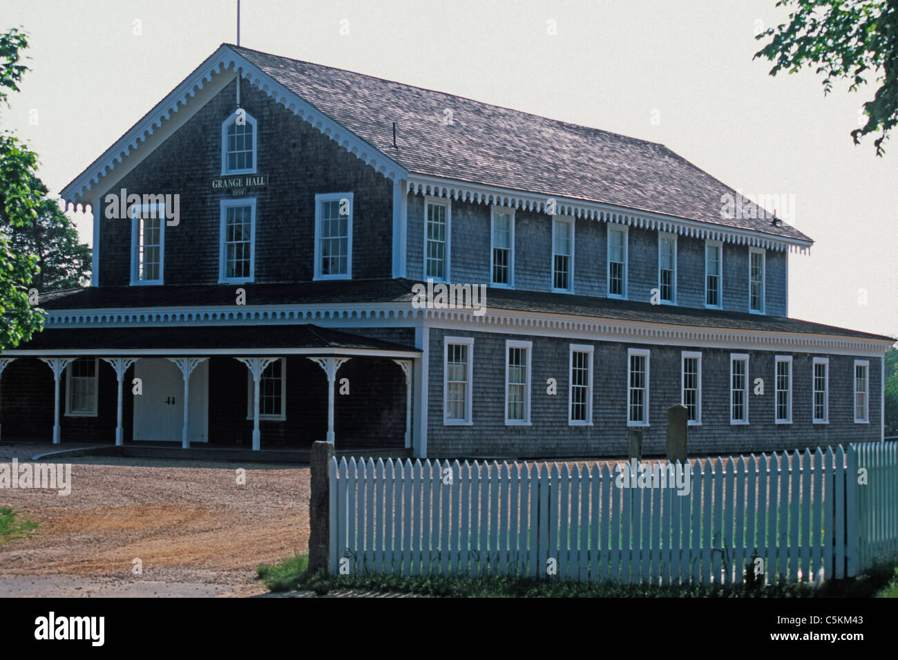 Meyssac Grange Hall, West Tisbury, MA Banque D'Images