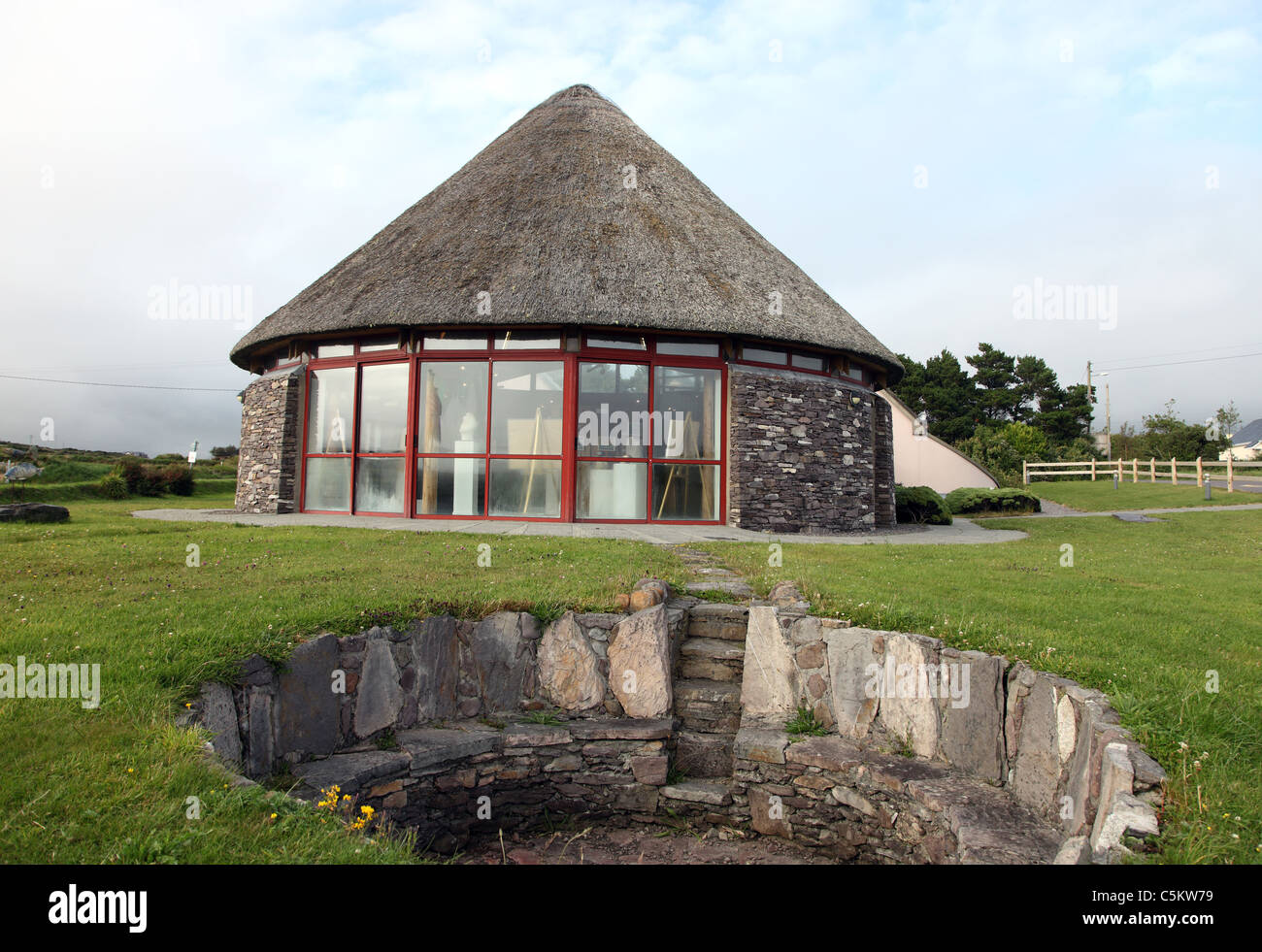 Fire Pit Cill Rialaig Arts Centre, boutique, galerie et restaurant, Ireland, Irlande Banque D'Images