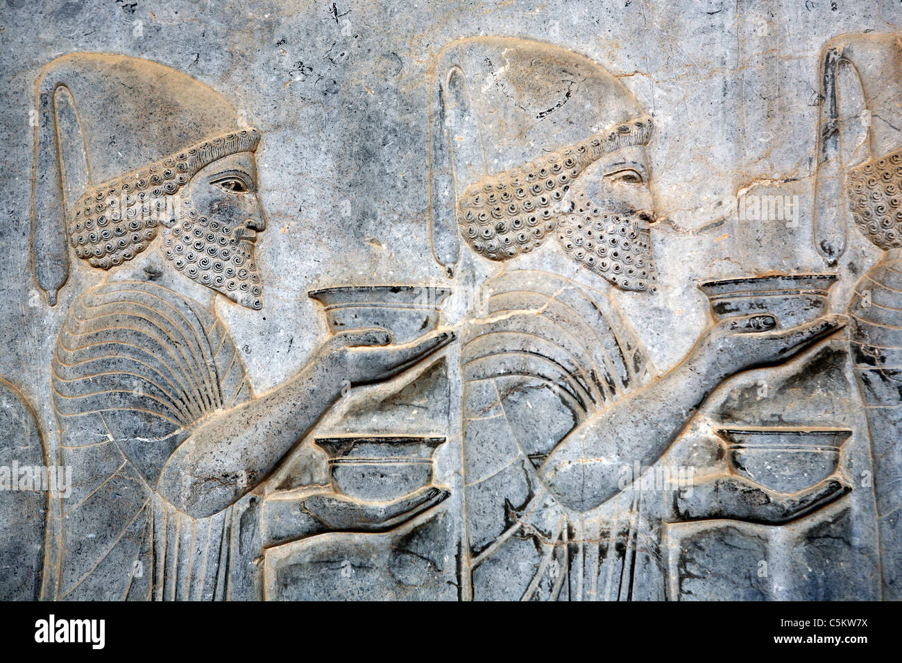 Palais de Akhemenid kings (510-450 BC), UNESCO World Heritage Site, Persepolis, province Fars, Iran Banque D'Images