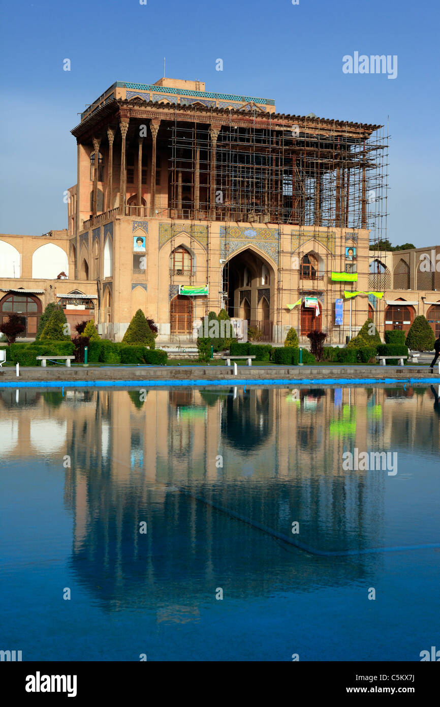 (L'Imam Shah, Naghsh-e Jahan) Square, construit sous shah Abbas I (1587-1629), Isfahan, Iran Banque D'Images