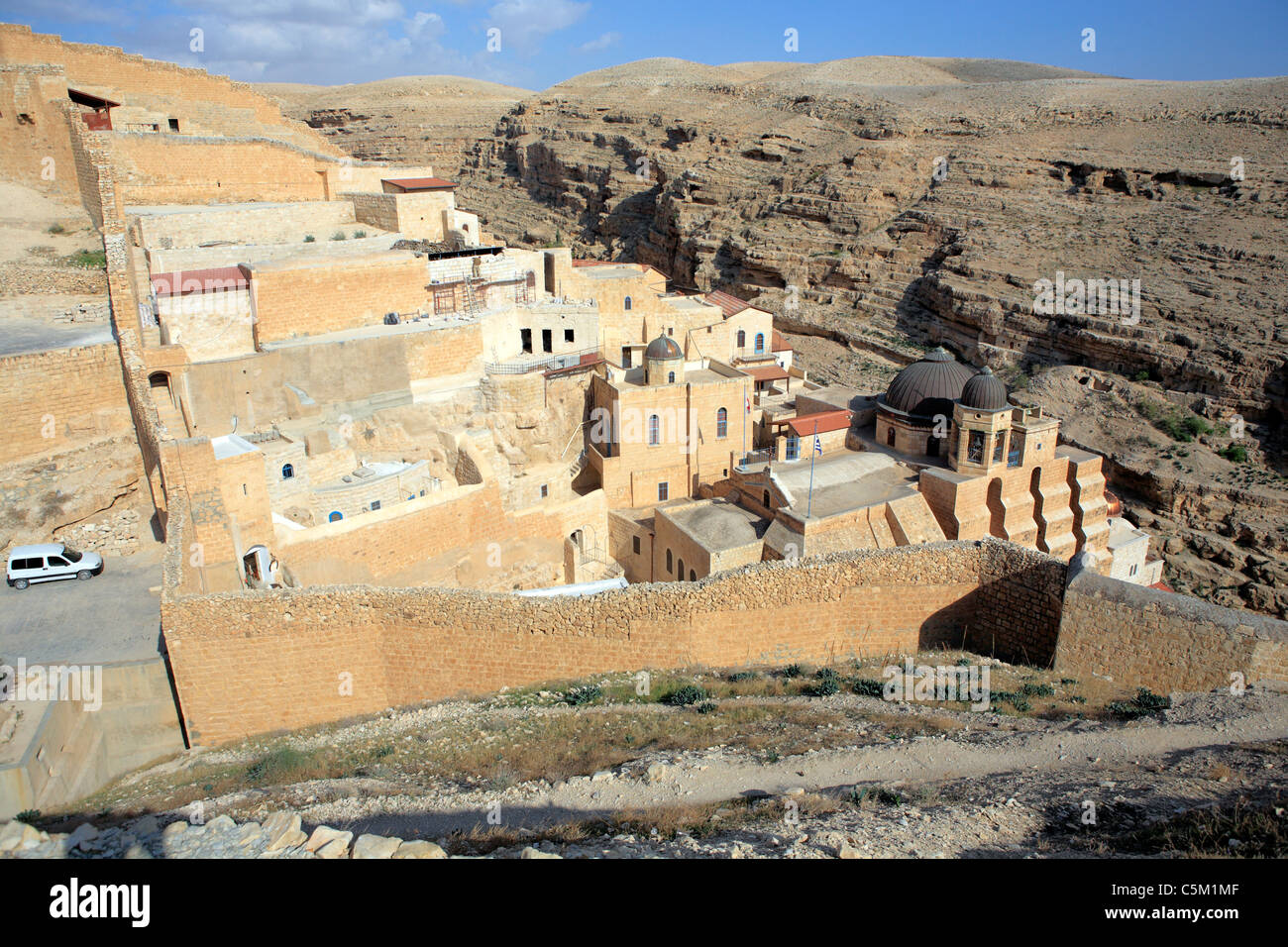 Monastère grec-orthodoxe de Saint Saba, Mar Saba, Israël Banque D'Images