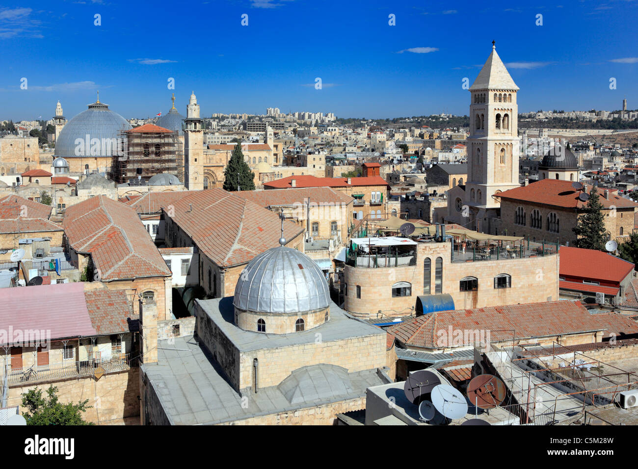 L'église grecque de Saint John dans la région de Muristan, Jérusalem, Israël Banque D'Images