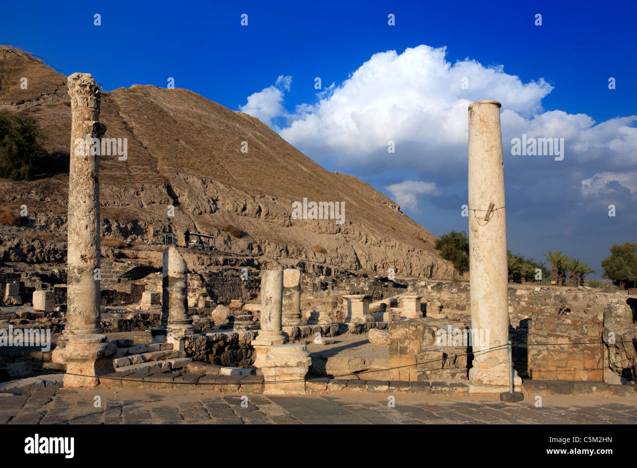 Ruines de l'ancienne ville de Scythopolis (2e siècle), Beit Shean, Israël Banque D'Images