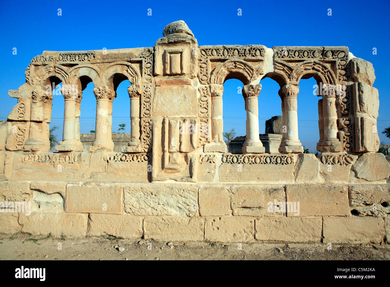 Palais omeyyade Khirbat al-mafjar (750s), Jéricho, Israël Banque D'Images