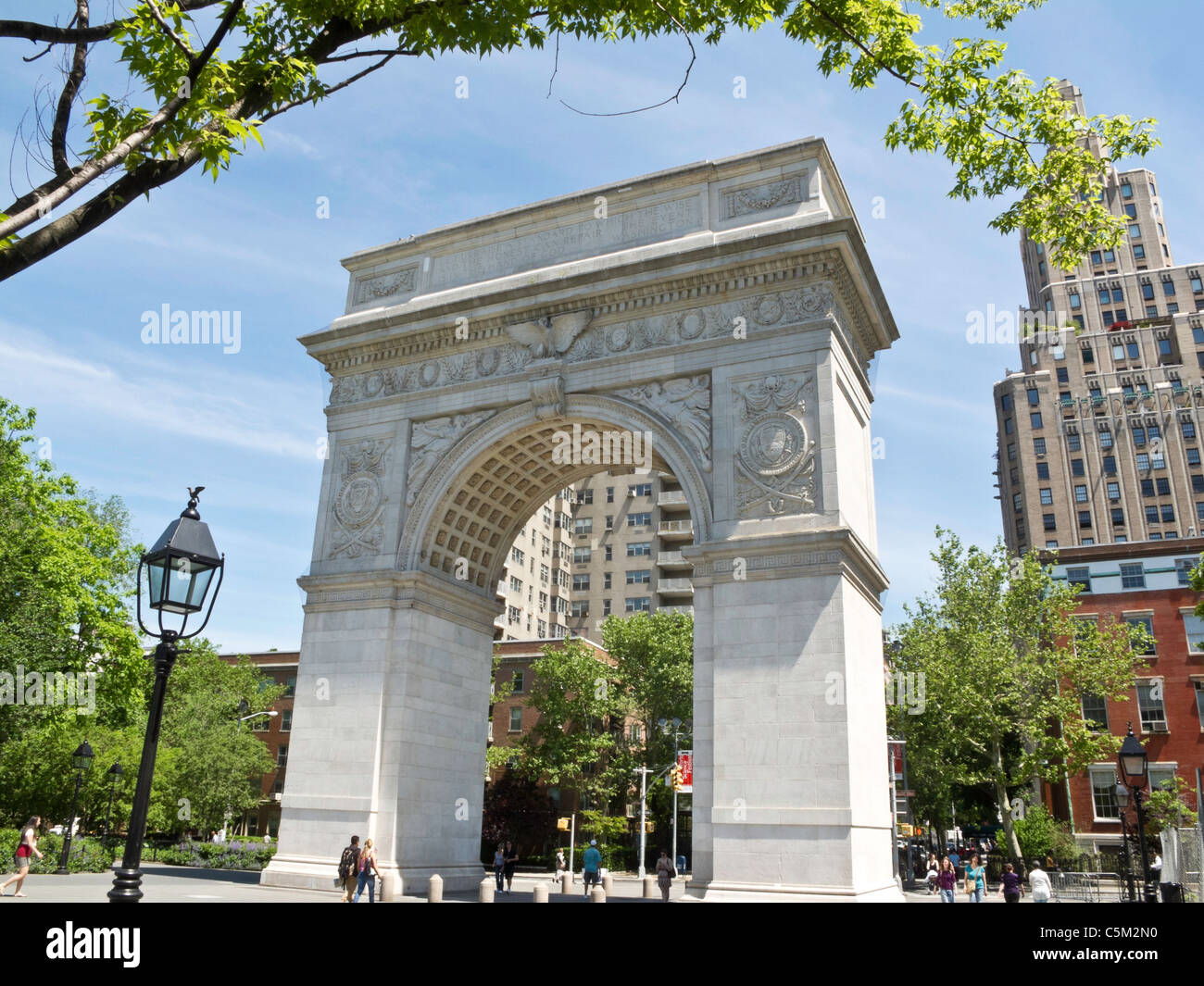 Washington Square Arch, Washington Square Park, Greenwich Village, NEW YORK Banque D'Images