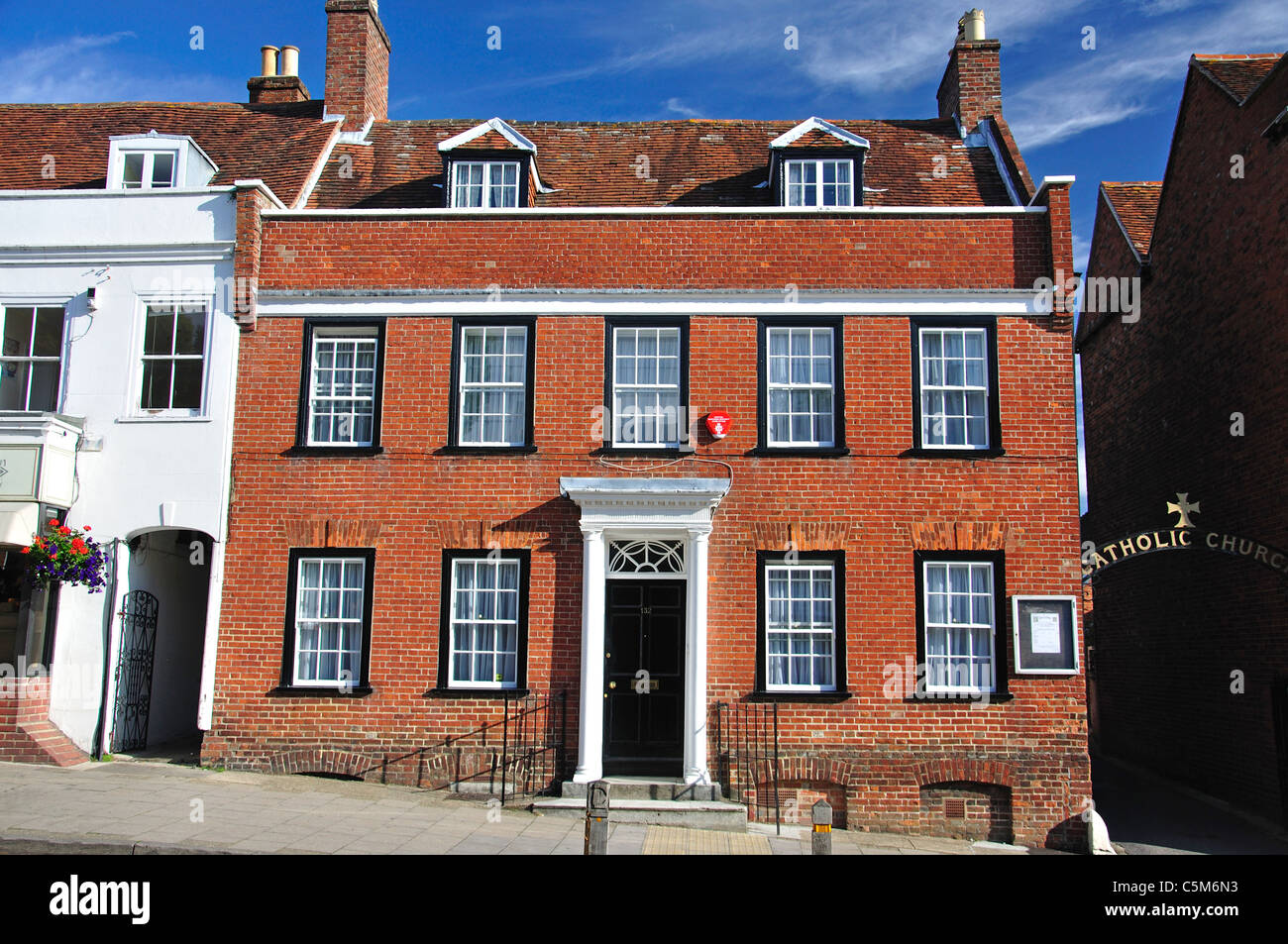 Georgian House, High Street, Lymington, New Forest District, Hampshire, Angleterre, Royaume-Uni Banque D'Images