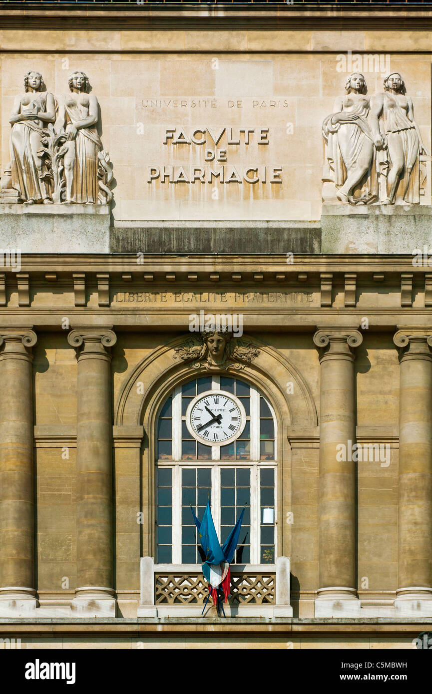 École de pharmacie, Descartes, Paris, France Banque D'Images