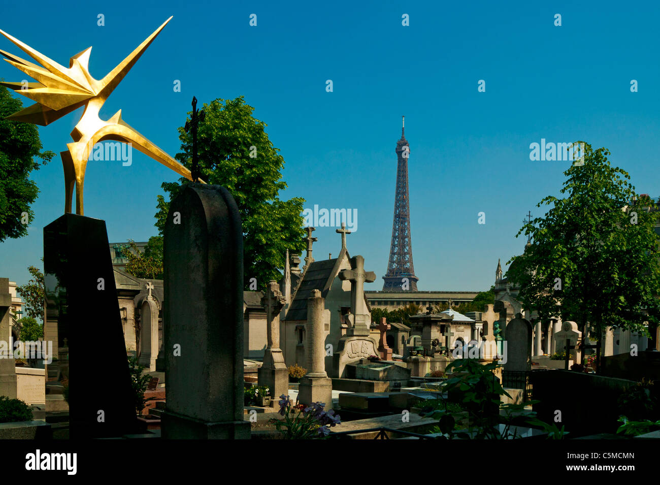 Cimetière de Passy, Paris, France Banque D'Images