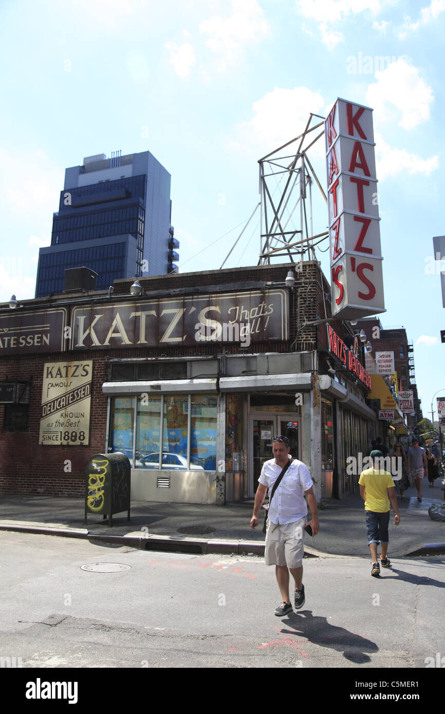 Katz's Delicatessen, Lower East Side, Manhattan, New York City, USA Banque D'Images