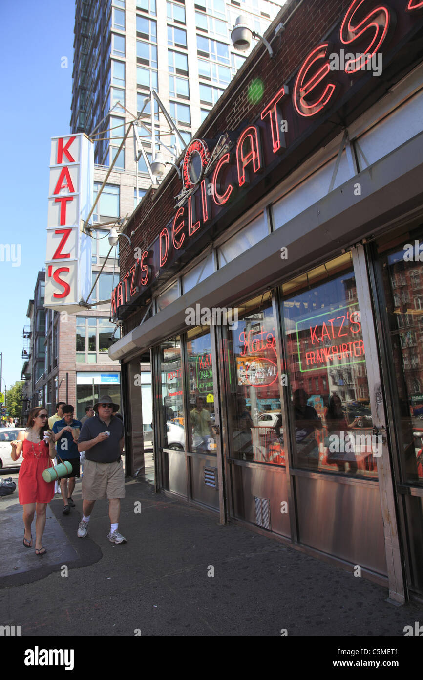 Katz's Delicatessen, Lower East Side, Manhattan, New York City, USA Banque D'Images
